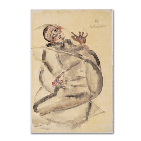 Egon Schiele 'I Will Gladly Endure' Canvas Art,12x19